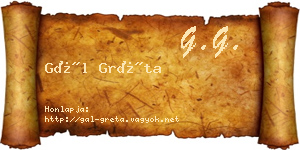 Gál Gréta névjegykártya